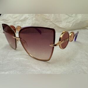 Authentic Women’s Emilio Pucci EP155 Gold Sunglasses